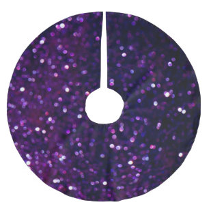 Paarse waas: Glitter Lights Achtergrond Kerstboom Rok