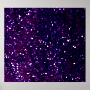 Paarse waas: Glitter Lights Achtergrond Poster