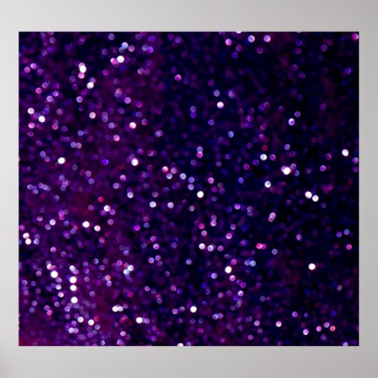 Paarse waas: Glitter Lights Achtergrond Poster (Voorkant)