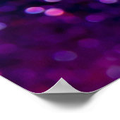 Paarse waas: Glitter Lights Achtergrond Poster (Hoek)