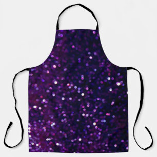 Paarse waas: Glitter Lights Achtergrond Schort
