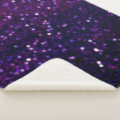 Paarse waas: Glitter Lights Achtergrond Sherpa Deken (3/4)