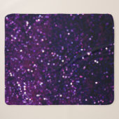 Paarse waas: Glitter Lights Achtergrond Sherpa Deken (Voorkant (horizontaal))