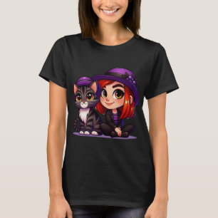 Paarse waas van Tabby T-shirt