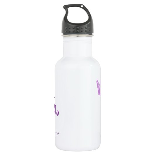 PAARSE WALK JOG RUN (font SCRIBBLE) Waterfles (Achterkant)