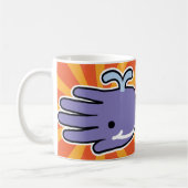 Paarse walvis koffiemok (Links)