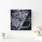 Paarse wandklok (Huis)