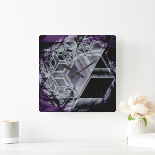 Paarse wandklok (Huis)