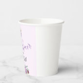 Paarse warme luchtballonvaarding - papierbekertje papieren bekers (Links)