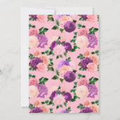 Paarse wasmachine met pink en lavender met douwer kaart (Achterkant)