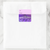 Paarse Water Drop Gift Label Stickers (Tas)