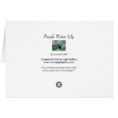 Paarse Water Lily (Achterkant Horizontaal)