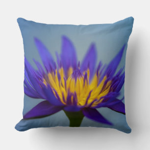 Paarse Water Lily Kussen