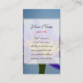 Paarse Water Lily Visitekaartje (Achterkant)