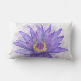 Paarse waterbloem 7 kussen