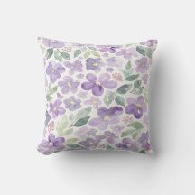 Paarse Watercolor Bloemen