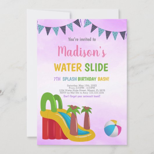 Paarse waterdichte injecties kaart (Voorkant)