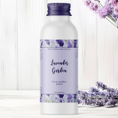 Paarse waterdichte lavendel cosmetica flesetiket sparkling wijnetiket