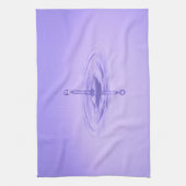 Paarse waterdruppelreflectie zonder zeeliefde theedoek (Verticaal)