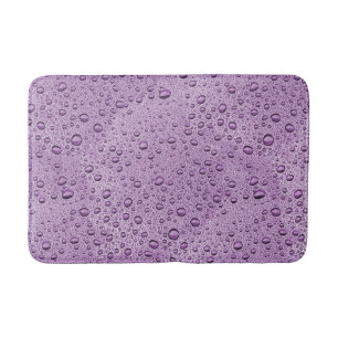 Paarse waterdruppels badmat