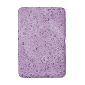 Paarse waterdruppels badmat (Voorkant Verticaal)