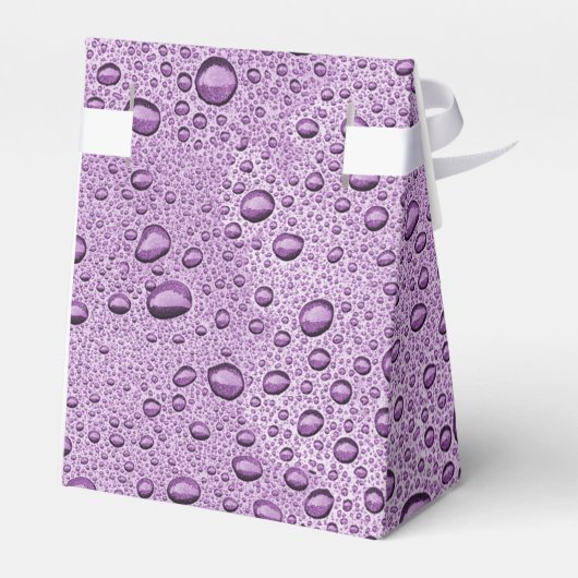 Paarse waterdruppels bedankdoosjes (Achterkant)