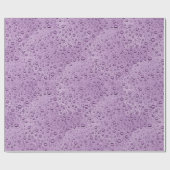 Paarse waterdruppels cadeaupapier (Vlak)