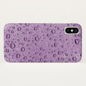 Paarse waterdruppels Case-Mate iPhone case (Achterkant (horizontaal))