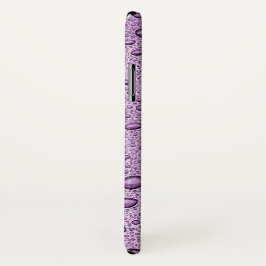 Paarse waterdruppels Case-Mate iPhone case (Achterkant / rechts)