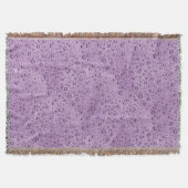 Paarse waterdruppels deken (Voorkant)