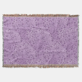 Paarse waterdruppels deken