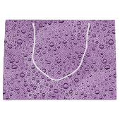 Paarse waterdruppels groot cadeauzakje (Voorkant)