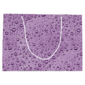Paarse waterdruppels groot cadeauzakje (Achterkant)