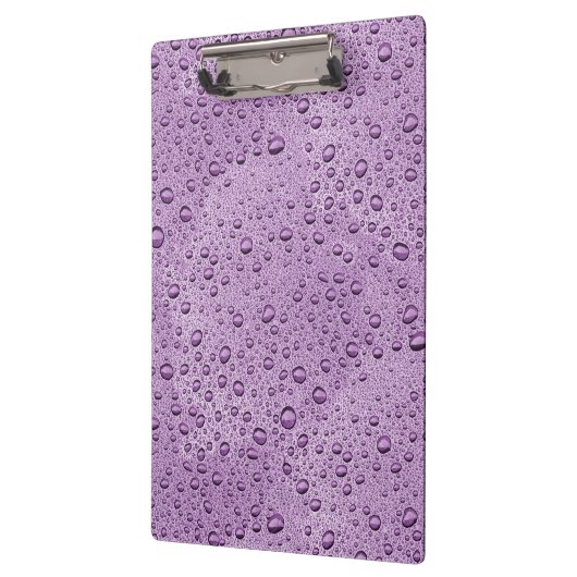 Paarse waterdruppels klembord (Links)