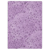 Paarse waterdruppels klembord (Achterkant)