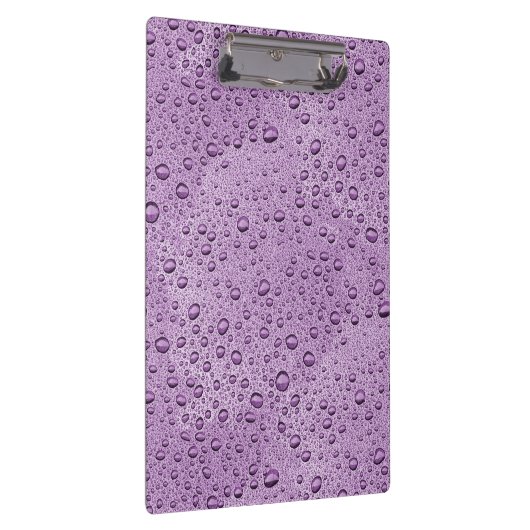 Paarse waterdruppels klembord (Rechts)