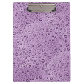 Paarse waterdruppels klembord (Voorkant)