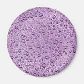 Paarse waterdruppels magneet (Voorkant)