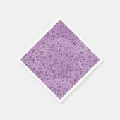 Paarse waterdruppels servet (Hoek)