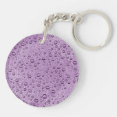 Paarse waterdruppels sleutelhanger (Achterkant)