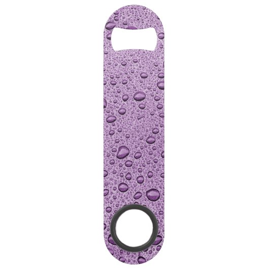 Paarse waterdruppels speed flessenopener (Achterkant)