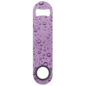 Paarse waterdruppels speed flessenopener (Voorkant)
