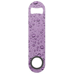 Paarse waterdruppels speed flessenopener