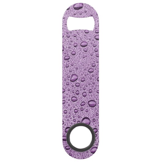 Paarse waterdruppels speed flessenopener (Voorkant)
