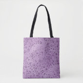 Paarse waterdruppels tote bag (Voorkant)