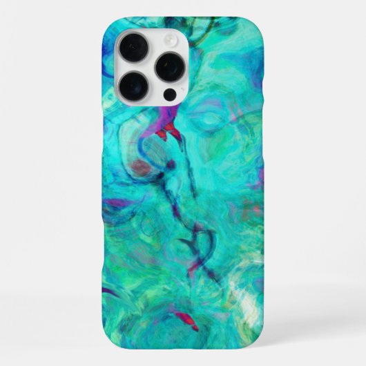 Paarse Waterfee iPhone Hoesje (Achterkant)