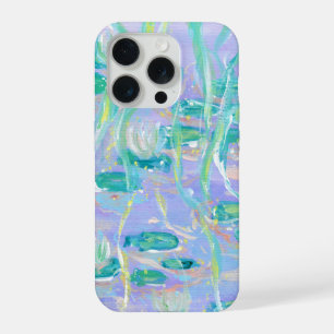 Paarse Waterlelies Phonehoes iPhone 15 Pro Case
