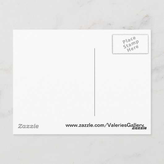 Paarse waterLily 002 Zwarte en Witte achtergrond Briefkaart (Achterkant)