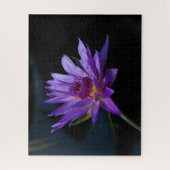 Paarse Waterlily Jigzaag Puzzle Legpuzzel (Verticaal)