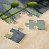 Paarse waterlily legpuzzel (Zijkant)